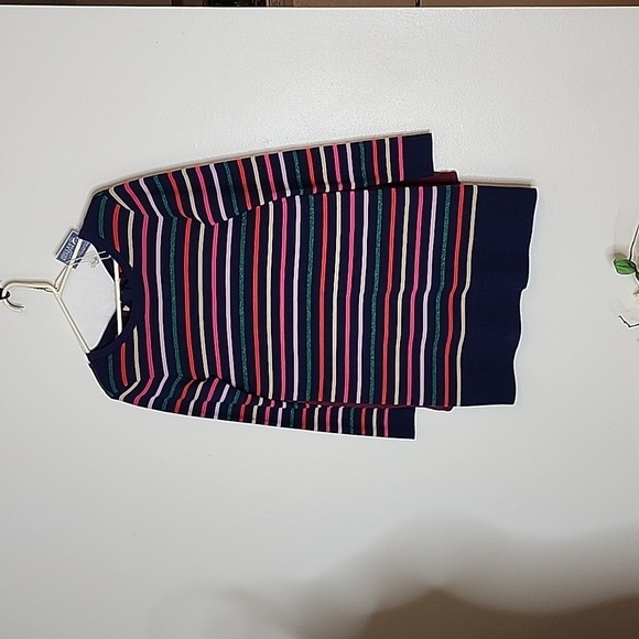 NEW Joules Knitwear Estelle Striped Dress Sweater Youthful Shimmer Spring - Picture 4 of 14